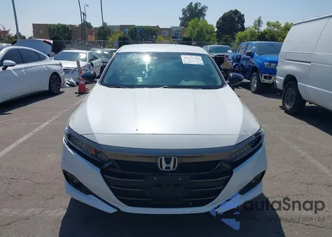 2021 Honda Accord Sedan Sport Se из США, поврежденный, VIN 1HGCV1F49MA006119
